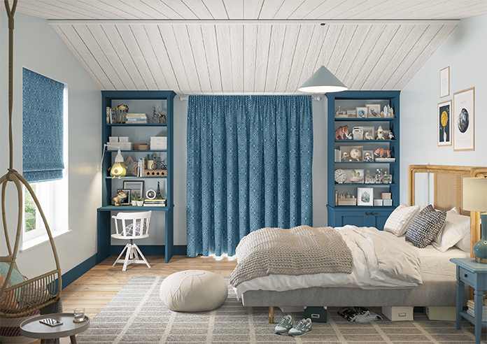 Newquay, Cerulean - Made to Measure Curtain - Image 15